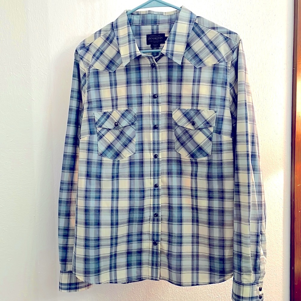 NWOT Pendleton Snap Button Down Plaid Shirt